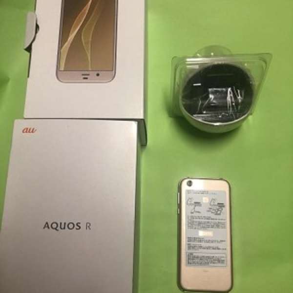 au sharp aquos r shv39 金色 sim free roboqulロボクル 専用座立式