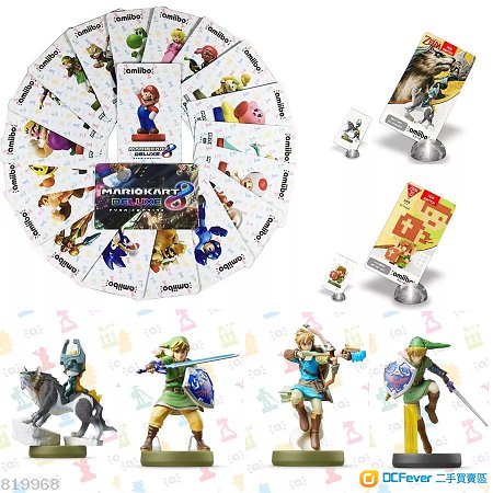 Nintendo Switch Amiibo Card Zelda & Mario Car 8 薩爾達 荒野之息/ 瑪莉奧賽車8