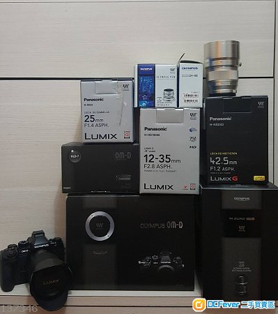 Olympus E-M1 and 7 lens