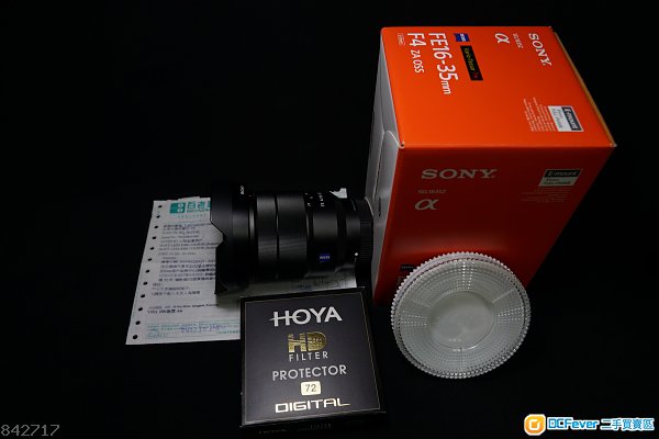 蔡司16-35mm F4 镜头连HOYA HD FILTER PR
