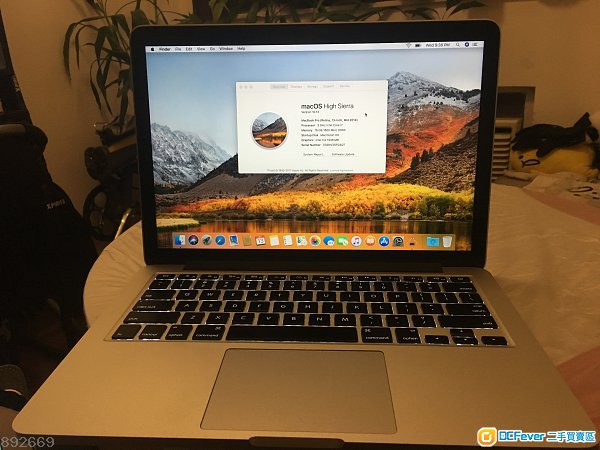 macbook pro (retina, 13-inch, mid 2014) i7 16gb ram 500g ssd