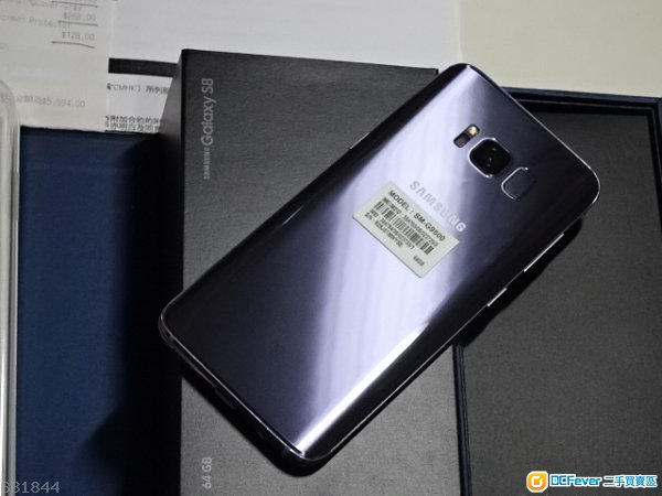 99新 无花 samsung 三星 galaxy s8 幻紫灰 64gb 全套 中移香港单 保
