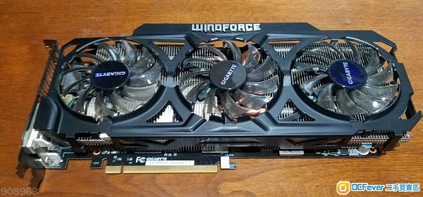 90% 新, gigabyte gtx760 4gb gddr5 (gv-n760oc-4gd)windforce 3x