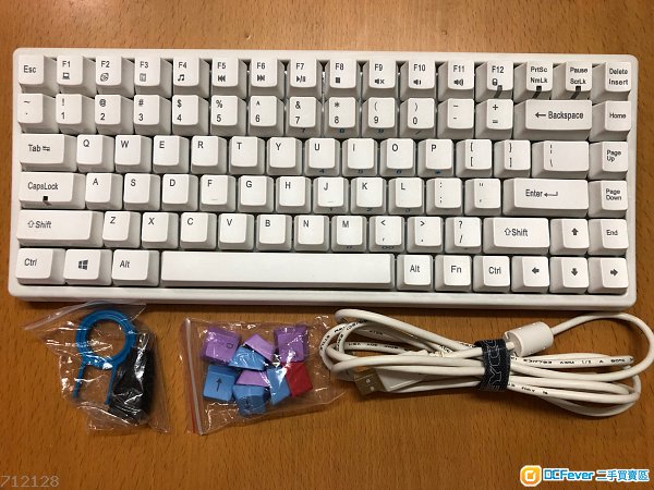 keycool 凯华轴 黑轴 pbt键帽 正刻 84键 机械键盘 100%work