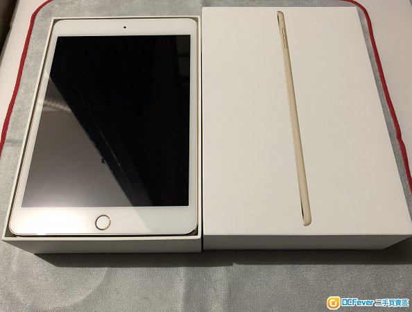 ipad mini 金色 64gb 95%新以上,只有右上角小花,已上apple换