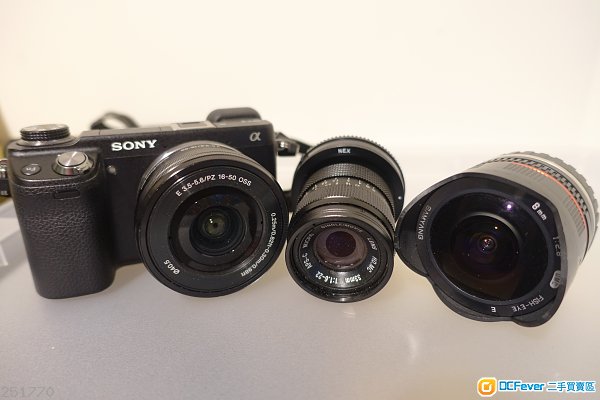 sony nex 6 连 三个镜头