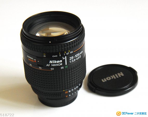 nikon af 28-105mm f3.5-4.5d 1:2 macro 95% new