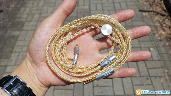 高级7n单晶铜镀银 单晶铜镀金 耳机线 升级线 shure fender campfire