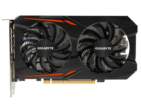 (二手 95 new 技嘉gigabyte gtx1050ti oc 4g 双风扇显示卡