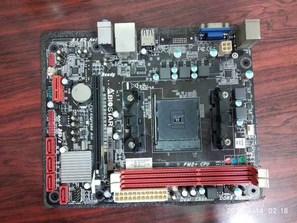 二手biostar a58ml ddr3 fm2  matx mb