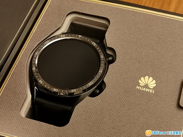 香港行货 全新 无著过 huawei 华为 watch gt 46mm 黑色 矽胶表带 ftn