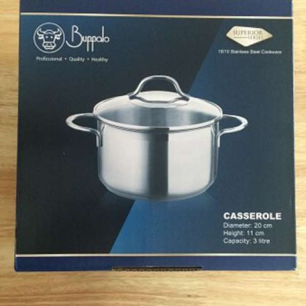 牛头牌 buffalo 双耳钢煲 20cm 3litre (superior series)