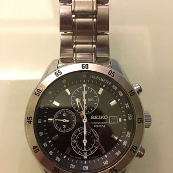 seiko men chronograph watch 7t92-0lv0