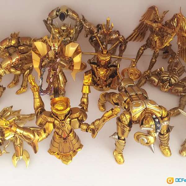 bandai 圣斗士星矢 圣衣神话 黄金圣衣 12宫1套(非ex版) 9成新, 齐