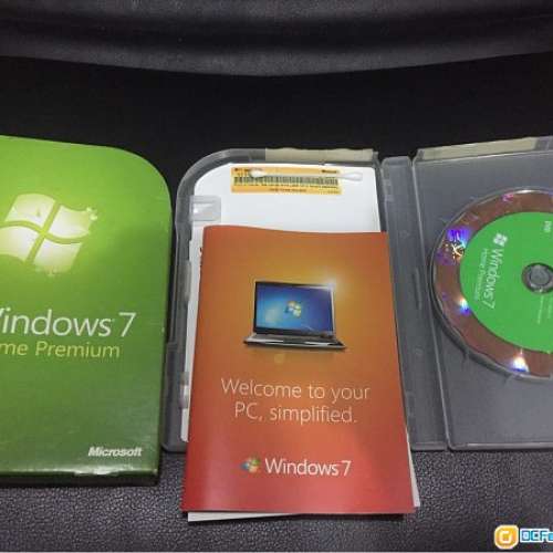 windows 7 home premium 原装正版 双碟:32bit 64bit