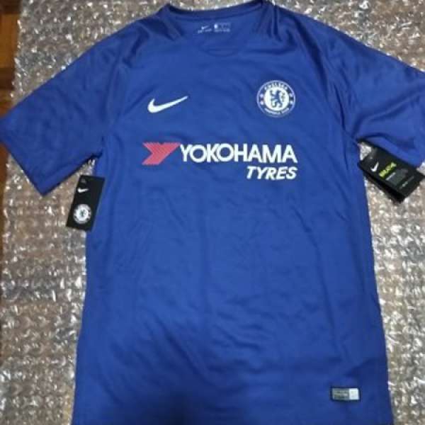 å…¨æ–°nike è»Šè·¯å£«chelsea Home ä¸»å ´2017 2018çŸ­è¢–çƒè¡£æ³¢è¡«size M Blue è—åŒ…è‹±è¶…football Dcfever Com