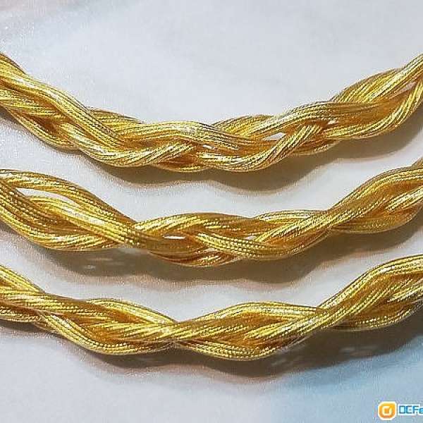 (限时优惠)重量级超粗四股7n280芯单晶铜镀金发烧级耳机线ue900 shure