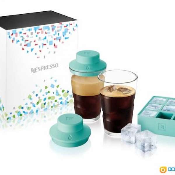 100 new Nespresso Ice Cube Tray + View Shaker Mini Kit 玻璃杯