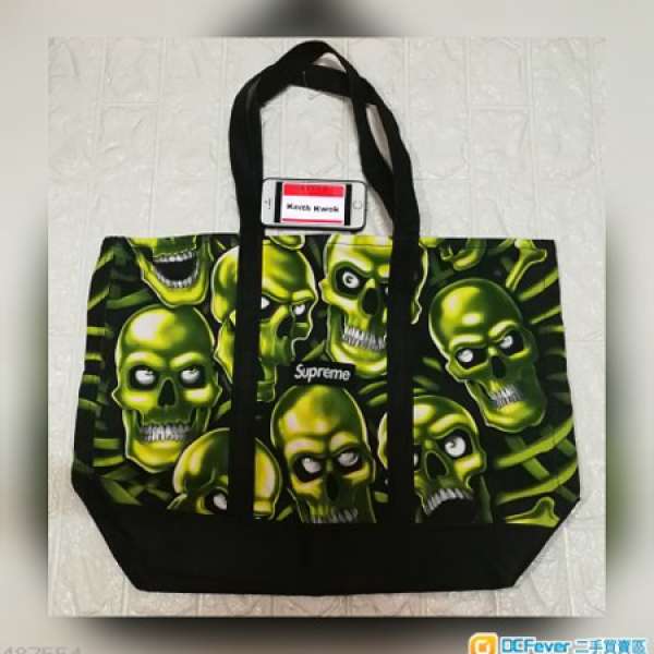 supreme skull tote