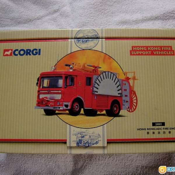 corgi 香港旧式消防车模型