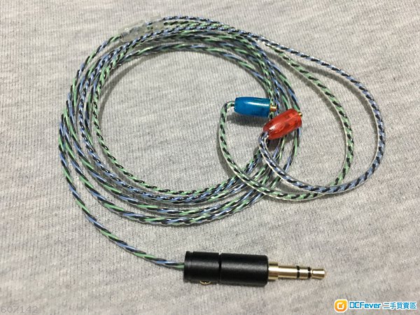 全新現貨 三色系列 ~MMCX 美國Teflon鍍銀4絞升級線~ 適合Shure SE215 315 535 UE等MMCX耳機 -黑藍綠色