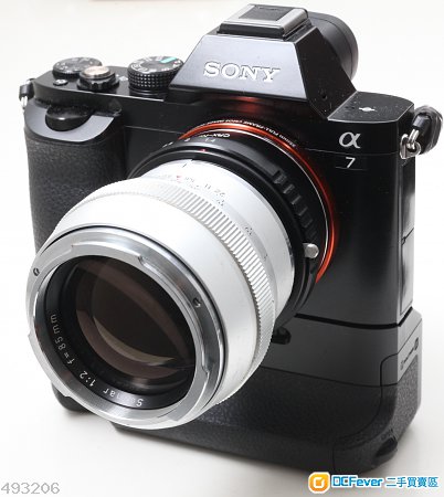 Contarex Zeiss Sonnar 85mm f2.0 瑩石玻璃製造 具超凡立體感 世上最佳中距離 罕有鏡片95新 A7專用