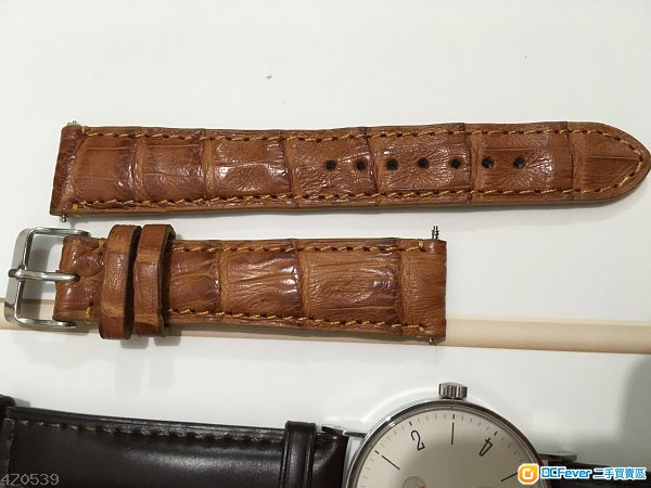 18mm x 16mm 啡色鱷魚皮錶帶 panerai omega iwc rolex