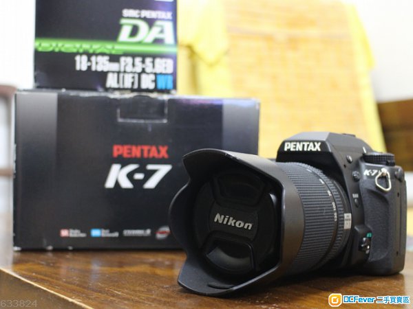 九成新黑色Pentax K7 +18-135mm F3.5-5.6 AL (IF) DC WR
