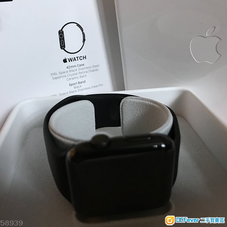 99% Apple Watch 42 series 1 Stainless steel case 不銹鋼 有保養至2018