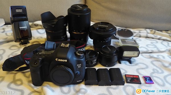 Canon 5D Mark III 連 5 鏡頭 3濾鏡 2閃燈 (可散買)