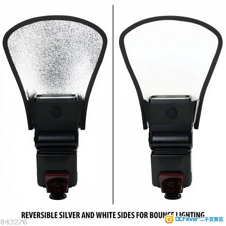 Silver White Flash Diffuser Softbox Reflector(閃光燈用:反光板)