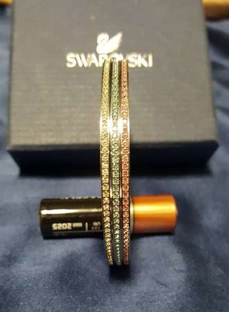 全新 Swarovski 施華洛世奇 3色水晶 (粉藍, 粉紅, 白) 手鐲
