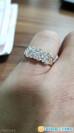 18K 攻塊金圓鑽石戒子15 號圈 ⛔不議價⛔
