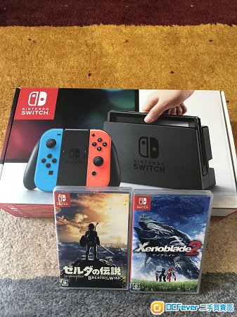 出售 Switch 行货 红蓝主机 连2 games xenobla
