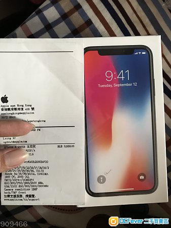 出售 iPhone x灰色原封未激活有单watsapp598