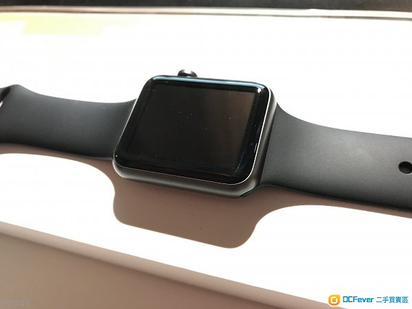 Apple Watch series1 42mm 太空灰 Space Gray Sport Band Black 99%新