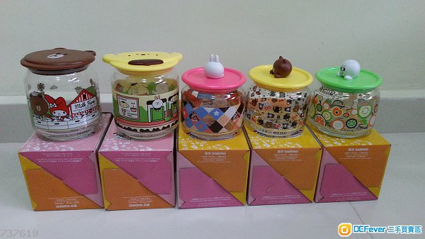 ****全新 **** 7-11 Line Friends x Sanrio characters 樽樽滿JOY 系列 ( 5件出售 )