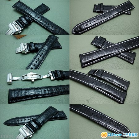 22mm錶帶 20mm錶帶 21mm錶帶 19mm錶帶 100%真鱷魚皮帶 凱門鱷魚 ROLEX TUDOR IWC OMEGA
