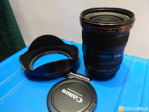 Canon EF 17-40mm F4L usm 連hood EW-83E, 77MM uv fiter