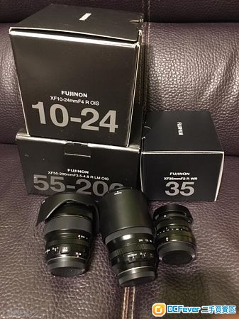 FUJINON XF10-24mmF4, XF 35mm F2, XF55-200mmF3.5-4.8