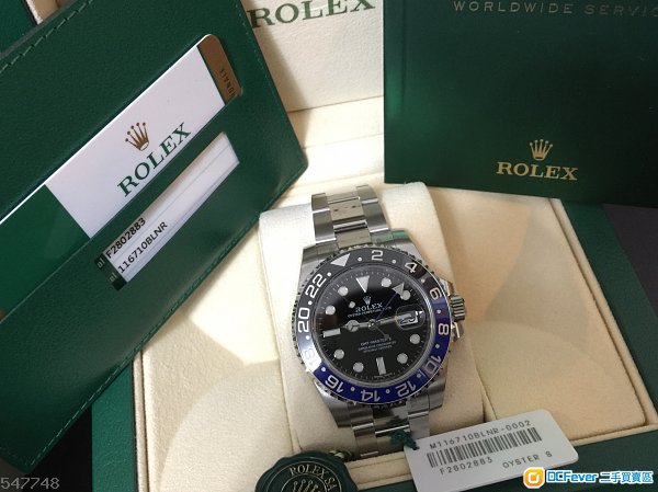 全城缺貨, 一錶難求,升值之選 888 全新勞力士 Rolex GMT Master II 藍黑圈 40mm - 116710BLNR