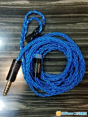 (多色選擇)7N 單晶銅鍍銀8股152芯平衡耳機升級線campfire UE900 SHURE TRN FENDER XBA jvc