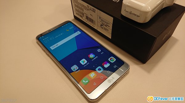 LG G6港版雙卡64G籃色有單有保養超過九成五新!
