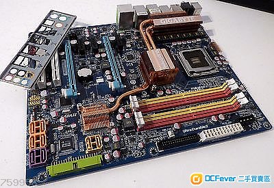 技嘉 GIGABYTE GA X38-DQ6 連背板 + Q6600 +Asus V60 CPU Cooler