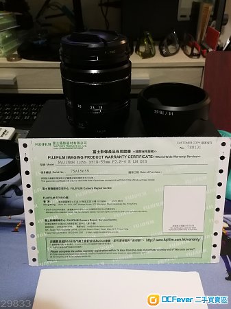 99% New Fujifilm XF18-55mm kit only