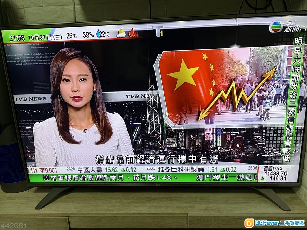LG 55UH6500 55" UHD LED 4K TV , 95%新
