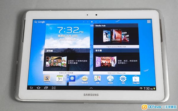 無盒良好簡體英文Samsung Note10.1 GT-N8013 16gb Android 4.1.2連叉電線