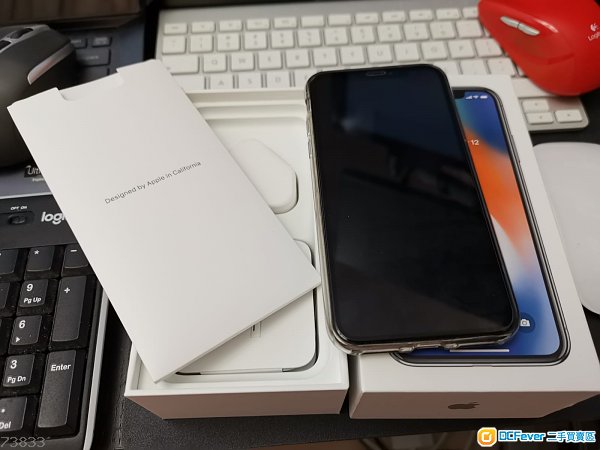 Iphone X 256GB 白色 95%new 連盒 連所有配件 (無用過) 保養 25-11-2018