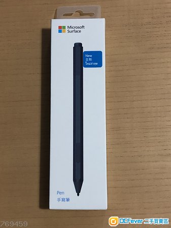 新版 surface pen 只用一次,水藍色