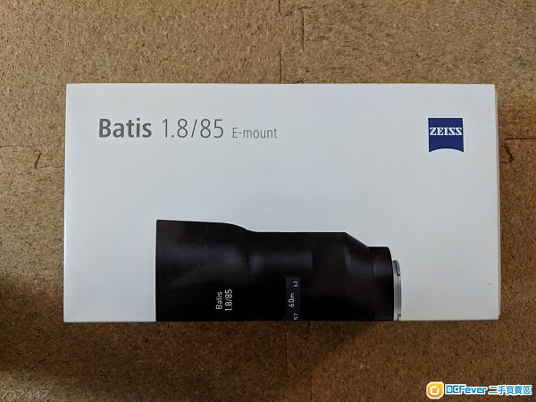 99.99%新有單全套 ZEISS Batis 85mm F1.8 for Sony E-Mount + B+W Filter